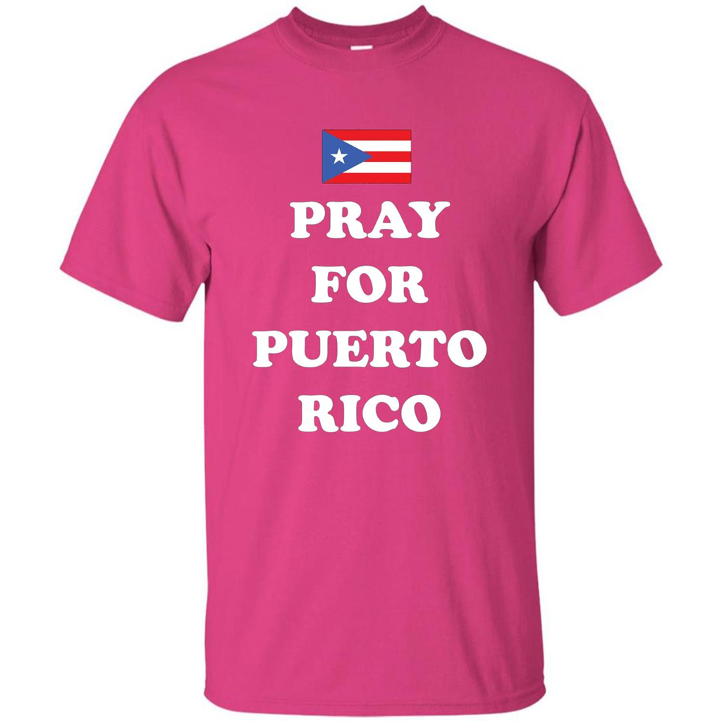 Pray For Puerto Rico Support T-Shirt Heliconia