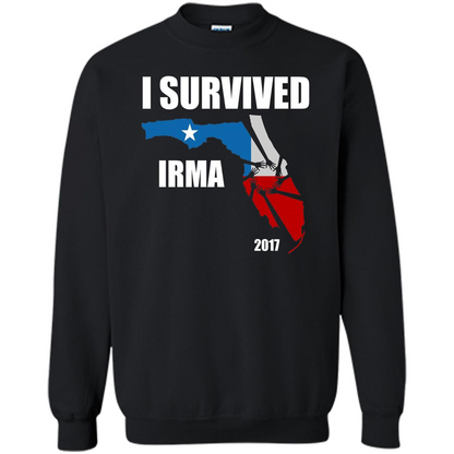 I Survived Hurricane Irma 2017 T-shirt Black