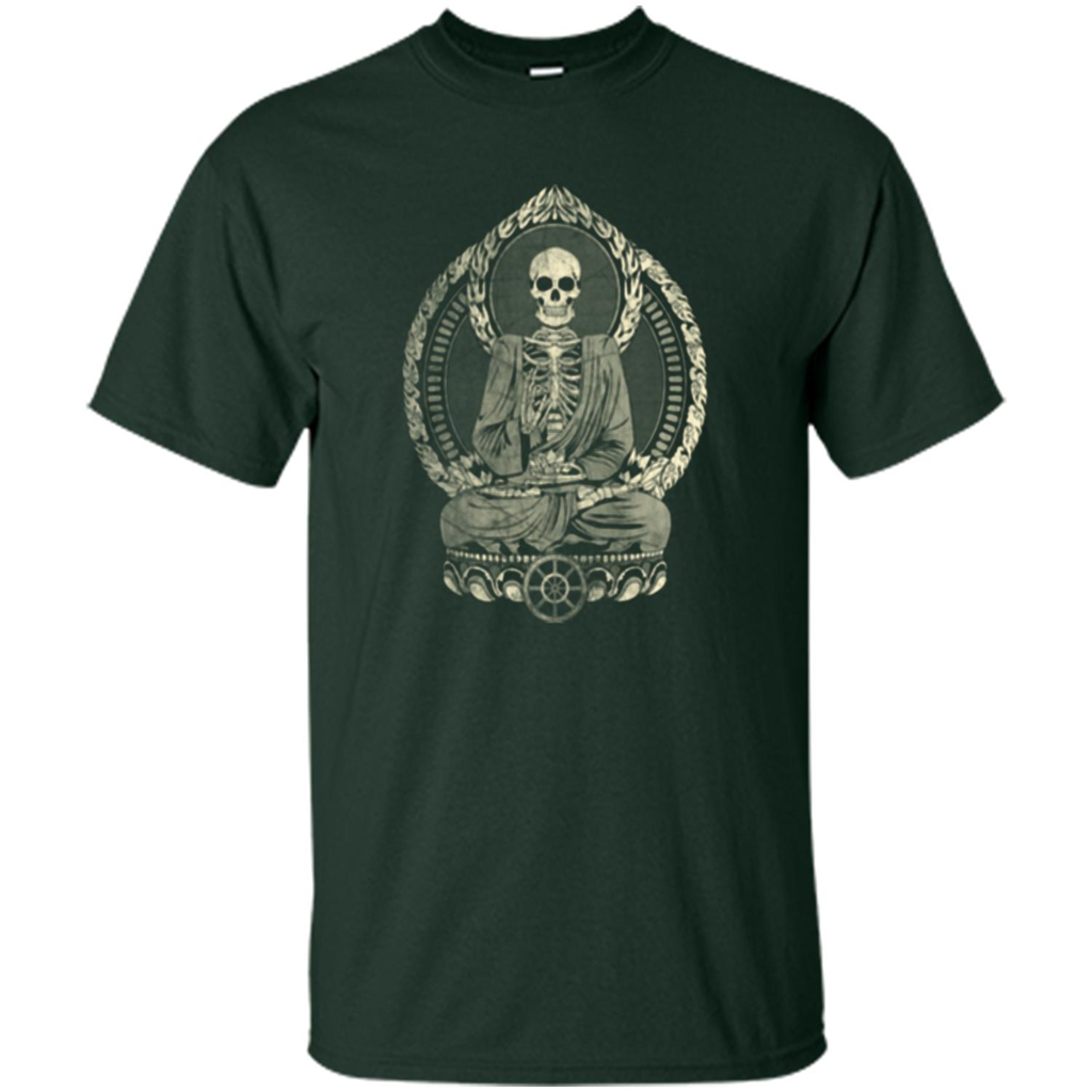 Starving Buddha - Weathered Halftone T-shirt Forest Green