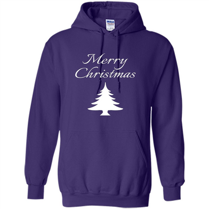 Merry Christmas Xmas Tree T-Shirt Purple