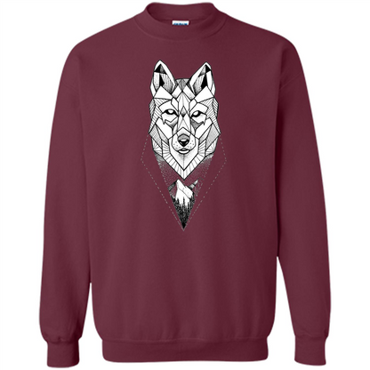 Wolf Moon Mountain Dreamcatcher Bohemian Spirit T-shirt Maroon