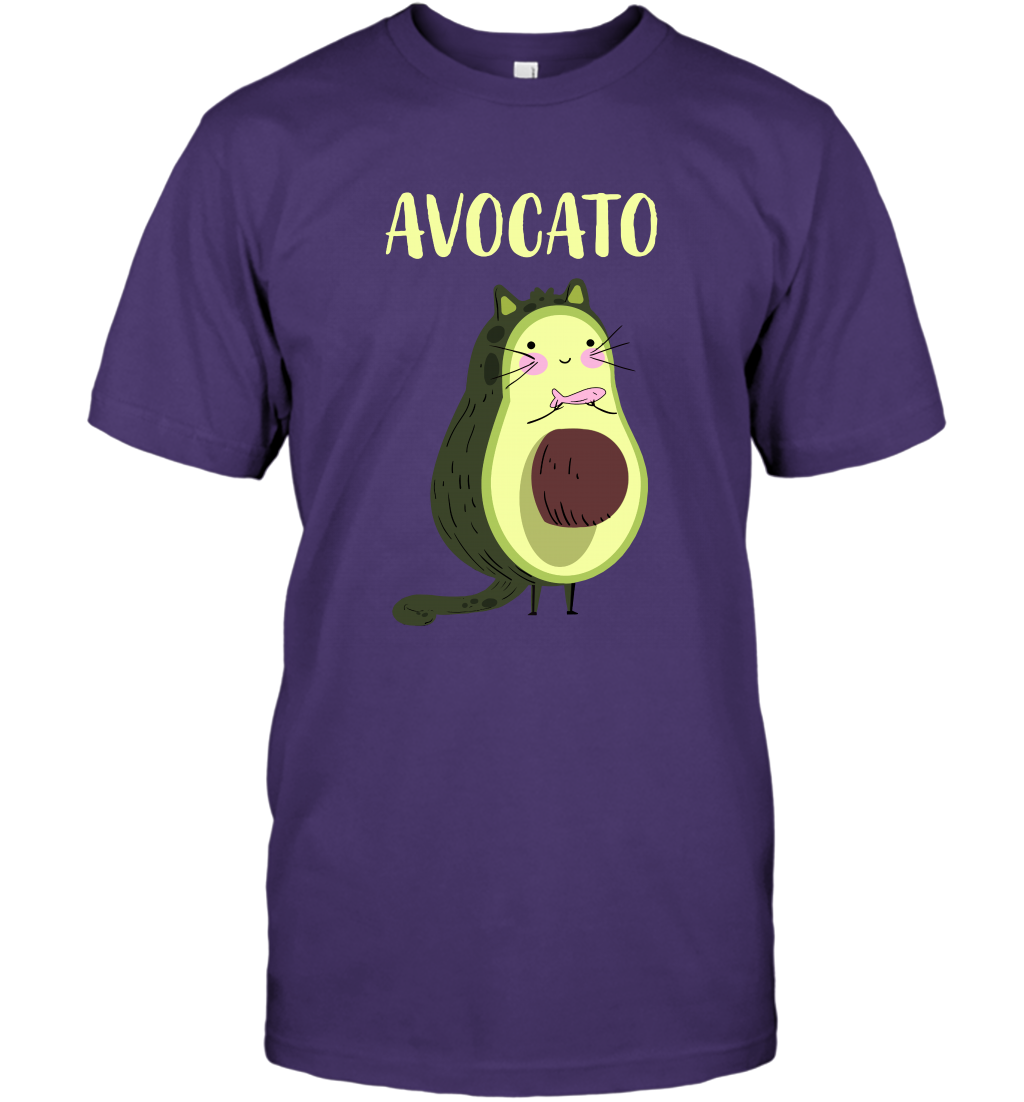Avocato Avocado Cat Kitten Shirt T-Shirt T-Shirt Purple
