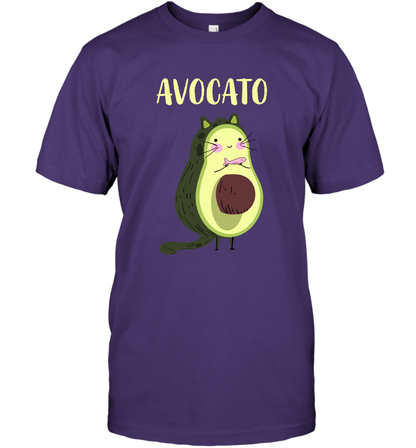 Avocato Avocado Cat Kitten Shirt T-Shirt T-Shirt Purple
