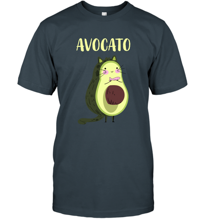 Avocato Avocado Cat Kitten Shirt T-Shirt T-Shirt Charcoal