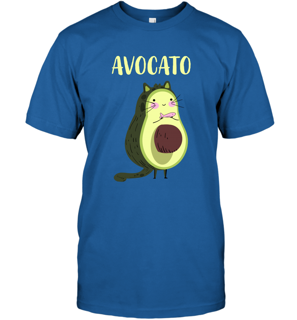 Avocato Avocado Cat Kitten Shirt T-Shirt T-Shirt Royal