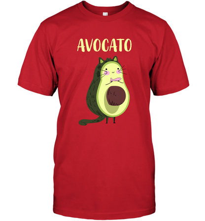 Avocato Avocado Cat Kitten Shirt T-Shirt T-Shirt Red