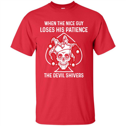 Jocker T-shirt When The Nice Guy Loses His Patience Red