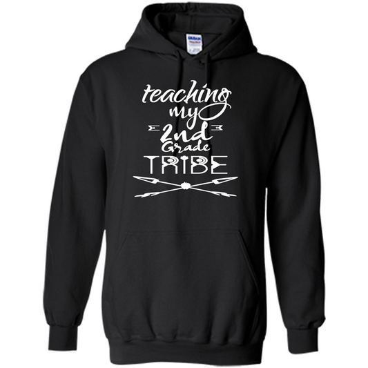 Back To School T-shirt Teaching My Second Grade Tribe Black
