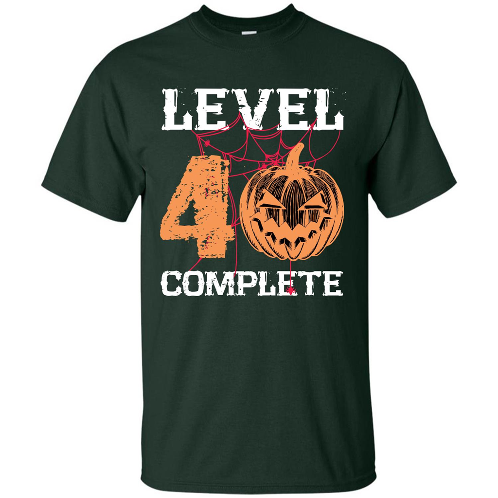 Halloween T-shirt Level 40 Complete Forest Green