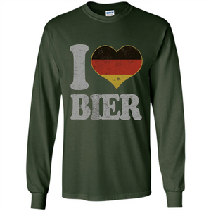 Oktoberfest T Shirt Germany Drinking Beer I Love Bier T-shirt