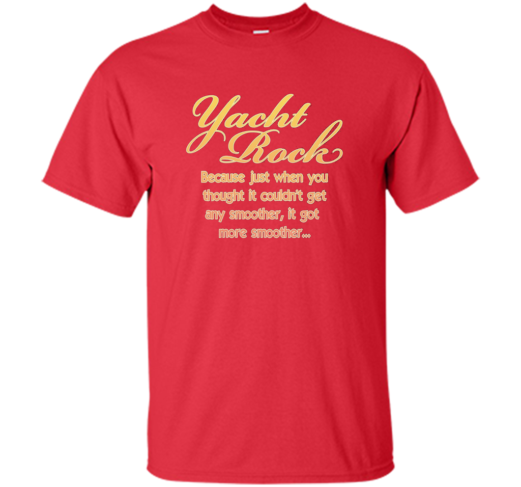 Yacht Rock Music T-Shirt Red