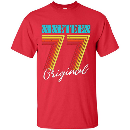 Original 1977 Birthday T-shirt Red