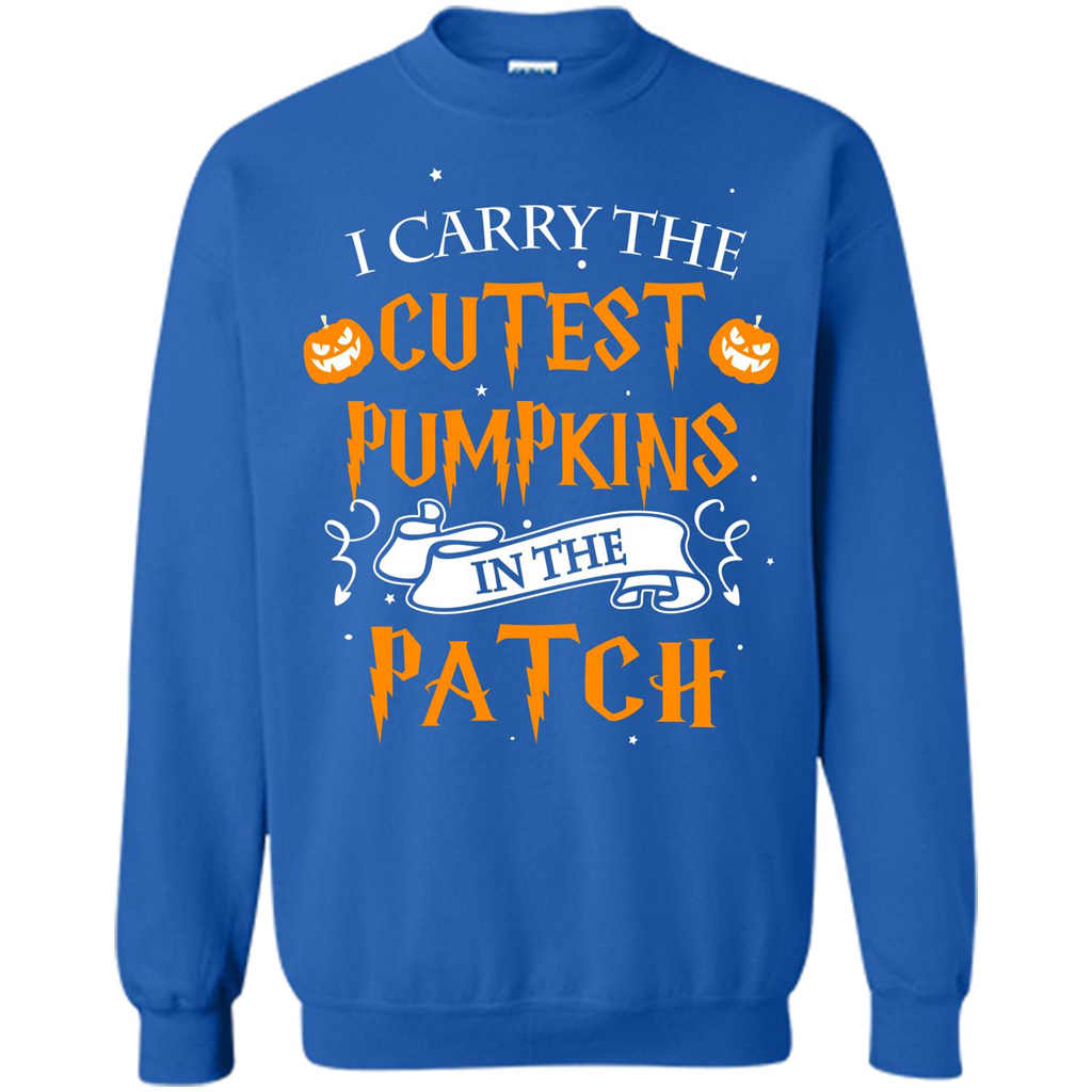 Halloween T-shirt I Carry The Cutest Pumpkins In The Patch T-shirt Royal