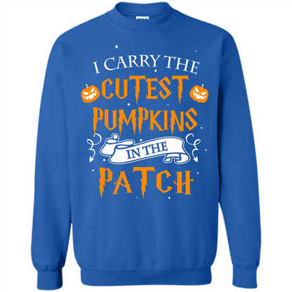 Halloween T-shirt I Carry The Cutest Pumpkins In The Patch T-shirt Royal