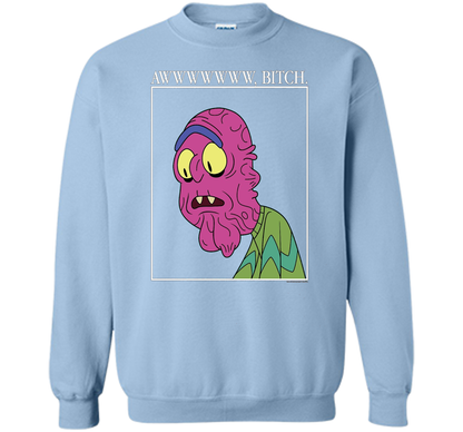 Rick &amp; Morty Aww Bitch shirt Light Blue