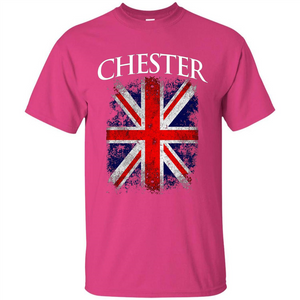 Chester England British Flag T-shirt