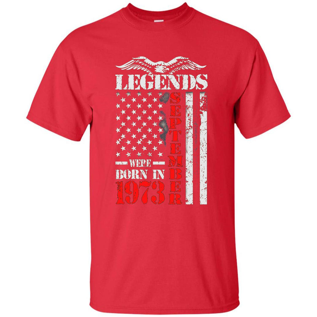 Legends Were Born In September 1973 T-shirt Red