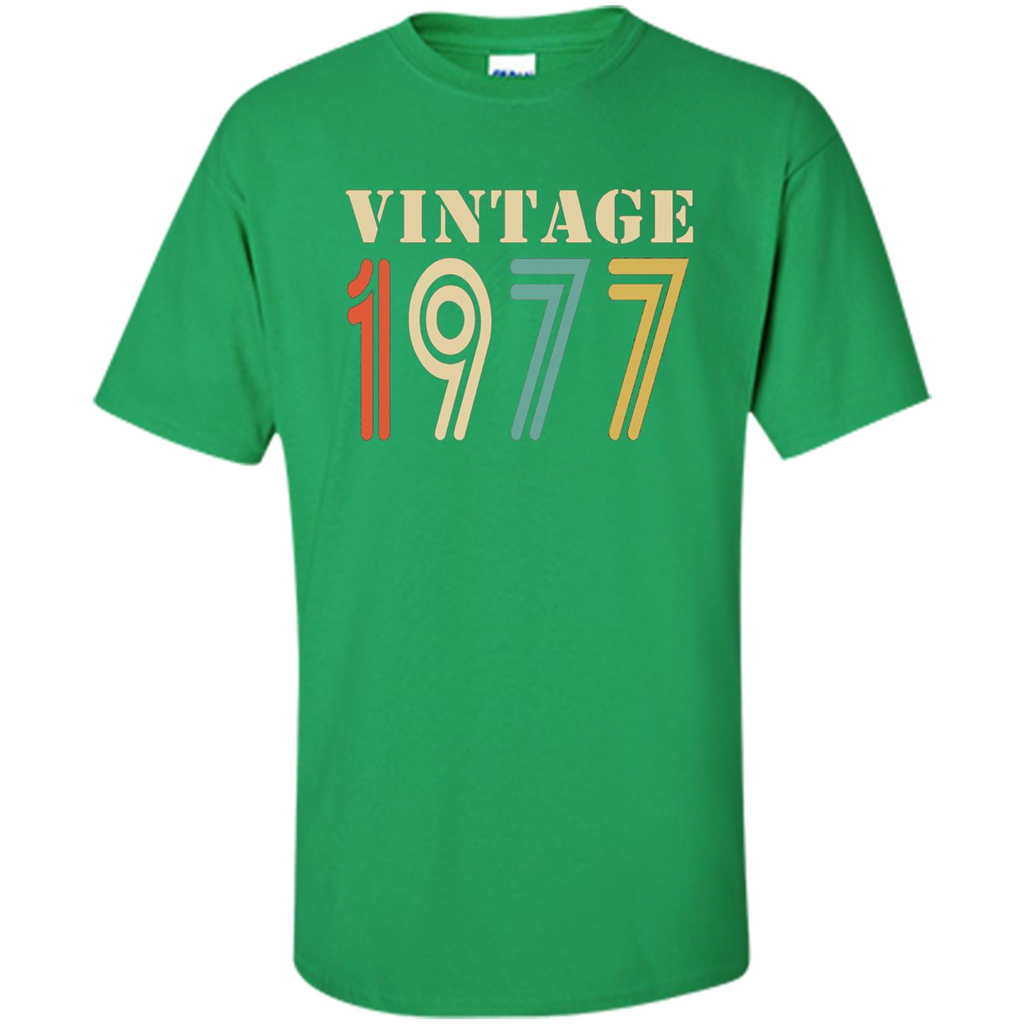 Vintage 1977 Birthday Gift T-shirt Irish Green