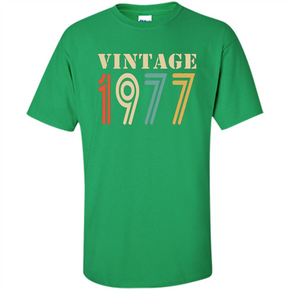 Vintage 1977 Birthday Gift T-shirt Irish Green