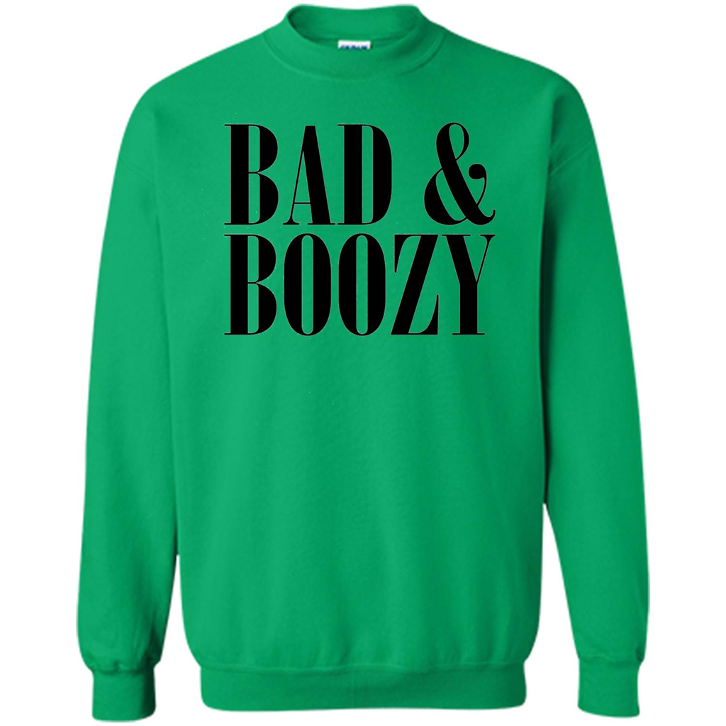 Bad And Boozy T-shirt Summer Beer Funny T-shirt Irish Green