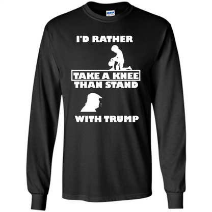 American T-shirt I'd Rather Take A Knee T-shirt Black