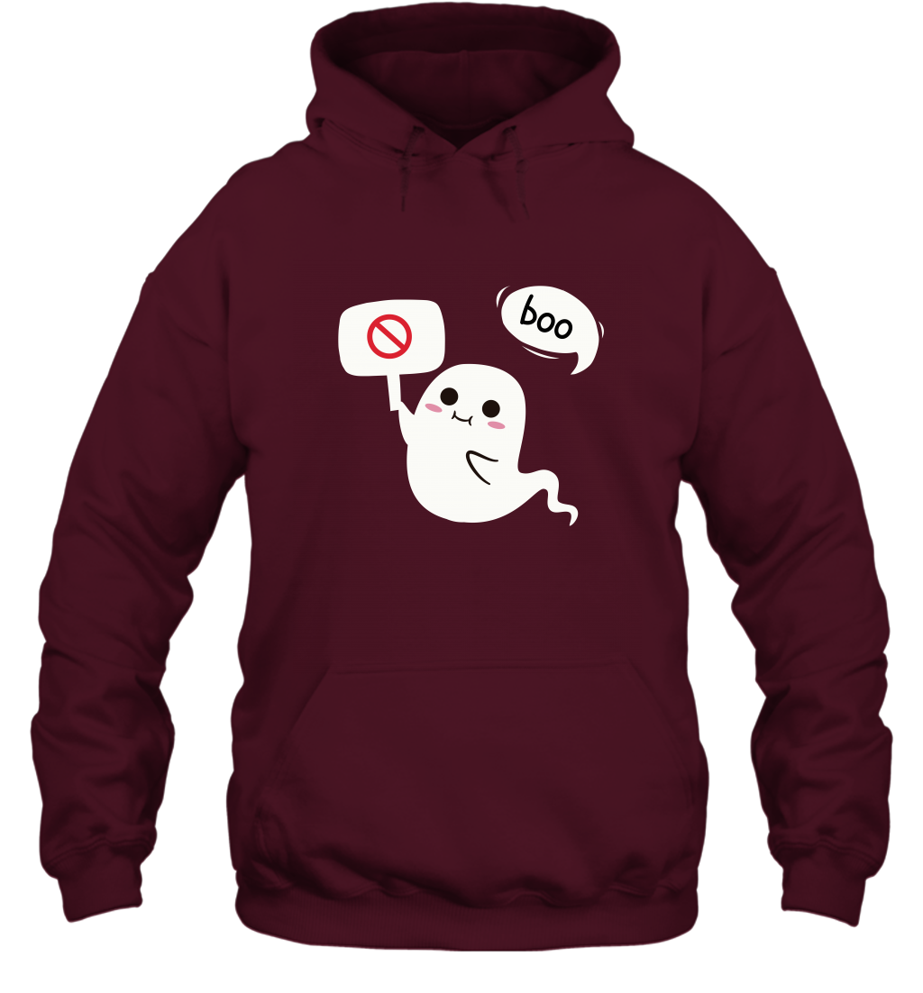Boo Pink Shirt Hoodie Hoodie Maroon