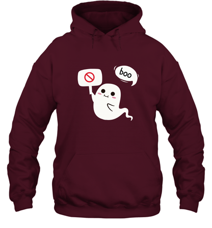 Boo Pink Shirt Hoodie Hoodie Maroon
