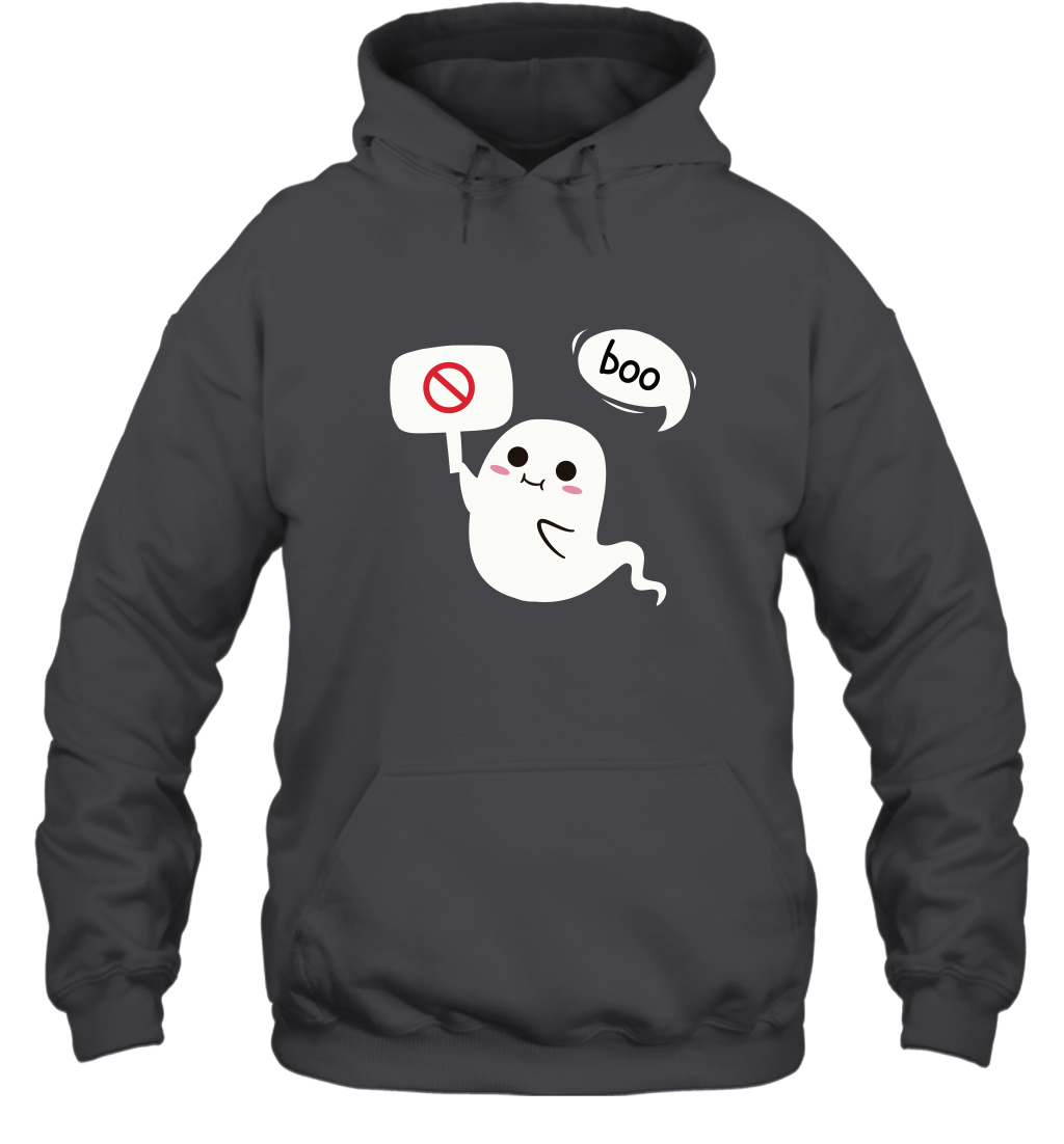 Boo Pink Shirt Hoodie Hoodie Dark Heather