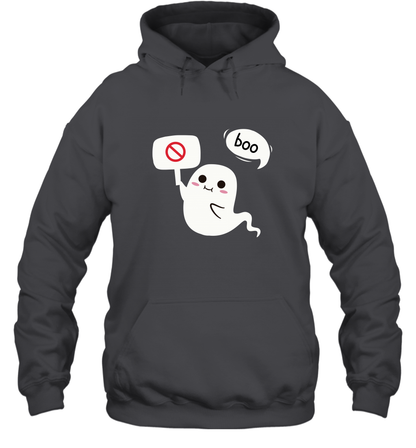 Boo Pink Shirt Hoodie Hoodie Dark Heather