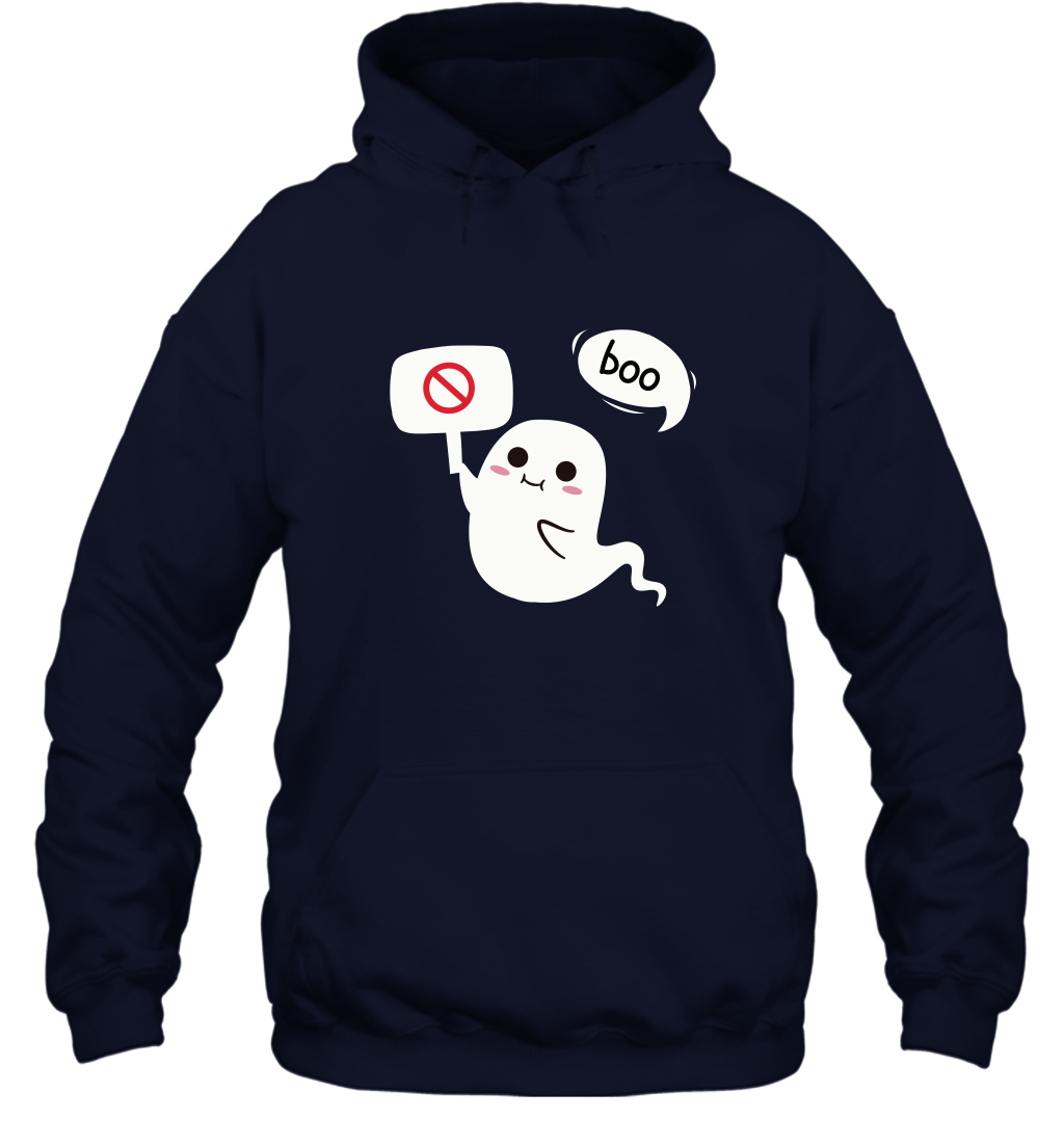 Boo Pink Shirt Hoodie Hoodie Navy