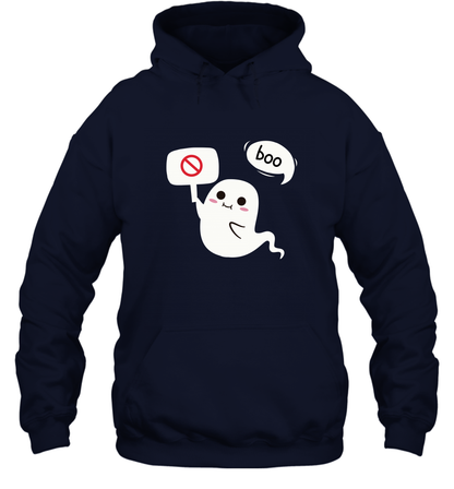 Boo Pink Shirt Hoodie Hoodie Navy