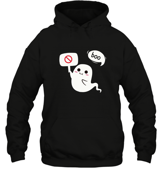 Boo Pink Shirt Hoodie Hoodie Black