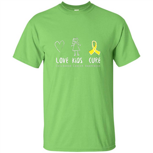 Love Kids Cure Childhood Cancer Awareness T-shirt