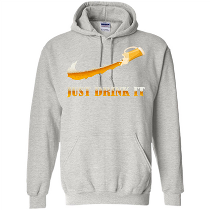 Drink Beer T-shirt Just Drink It Ash