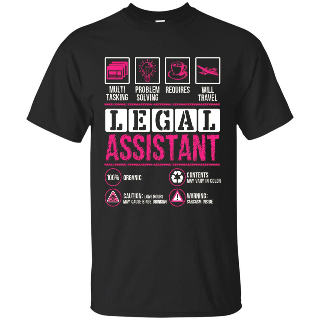Legal Assistant T-shirt Funny Legal Assistant T-shirt Black