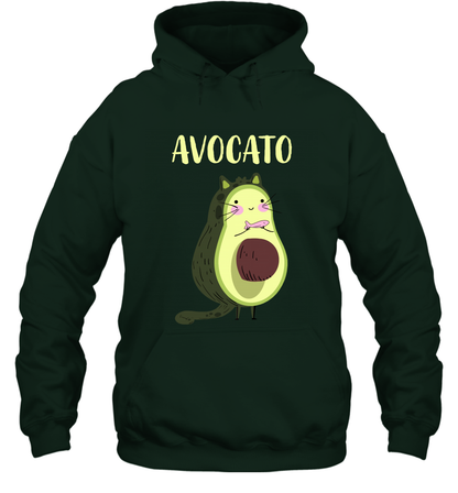 Avocato Avocado Cat Kitten Shirt Hoodie Hoodie Forest