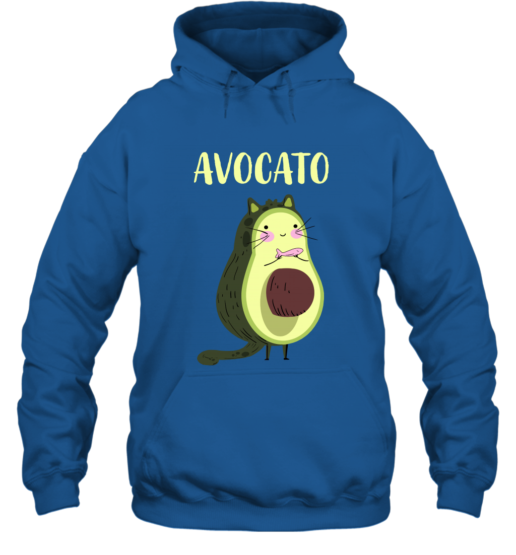 Avocato Avocado Cat Kitten Shirt Hoodie Hoodie Royal