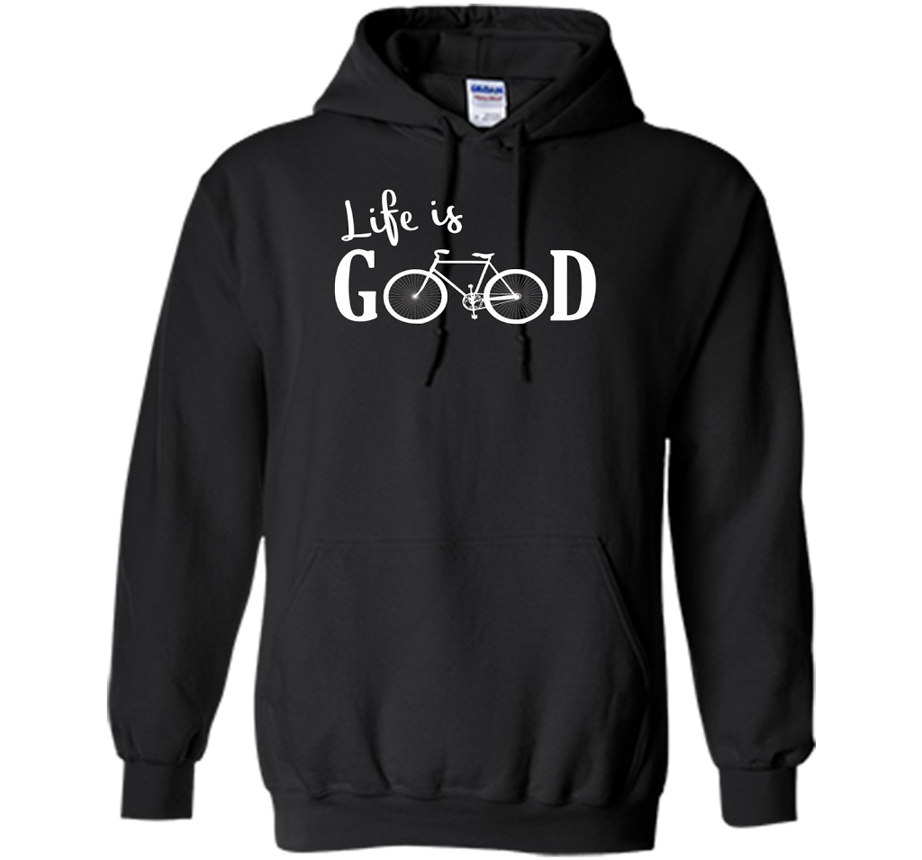 Life is Good Shirt Bicycle Shirt shirt Black