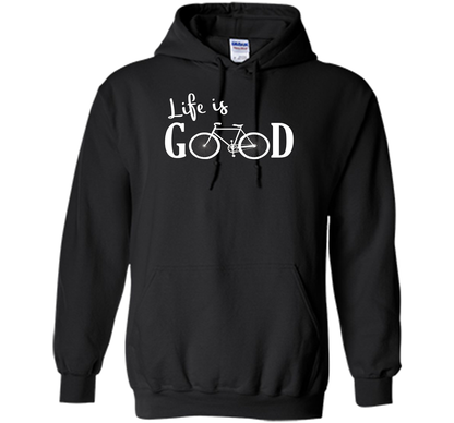 Life is Good Shirt Bicycle Shirt shirt Black