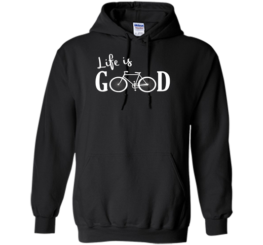 Life is Good Shirt Bicycle Shirt shirt Black
