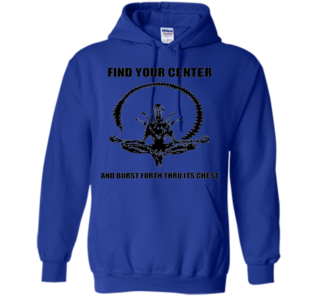 Find Your Center And Burst Forth Thru Its Chest T-shirt Royal