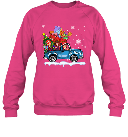 Harry Potter On The Car Merry Christmas Sweatshirt Sweatshirt Heliconia