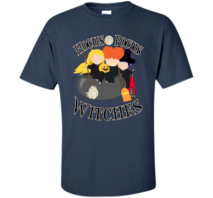Hocus Pocus Witches Full Moon Cute Halloween October Shirt shirt Navy