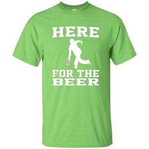 Funny Bowling Drinking Shirt Here For The Beer T-shirt