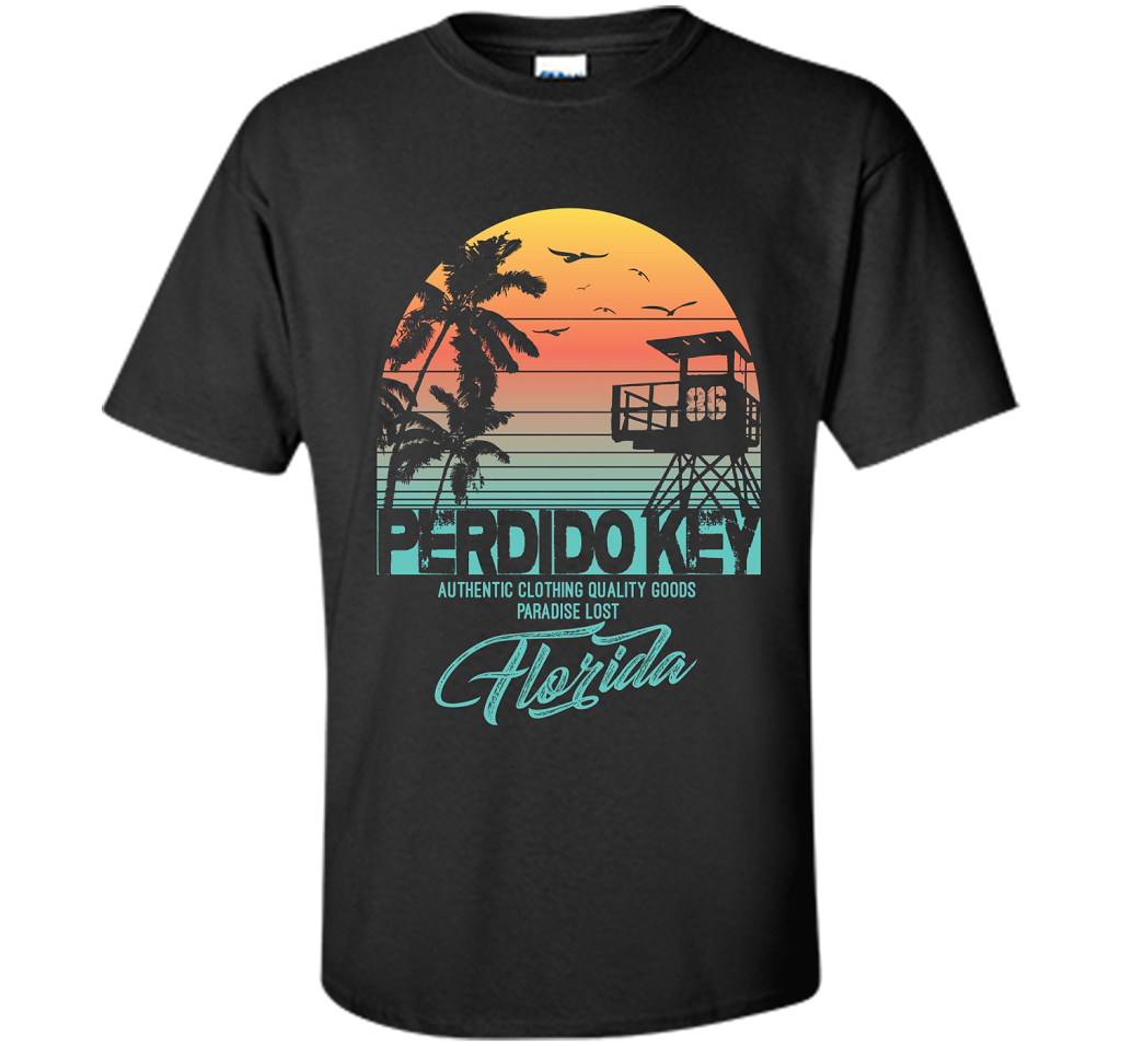 Perdido Key Florida Beach T-shirt Black