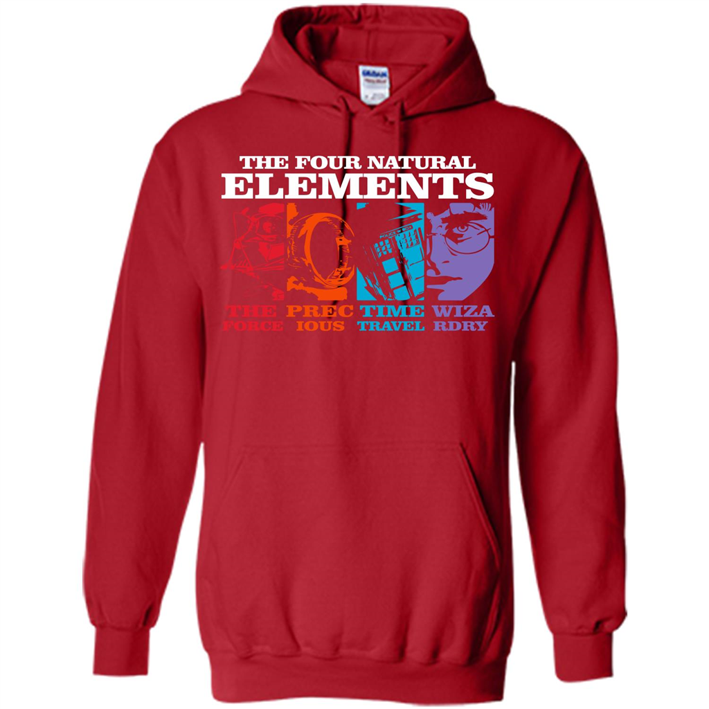 Movie T-shirt The Four Natural Elements T-shirt Red