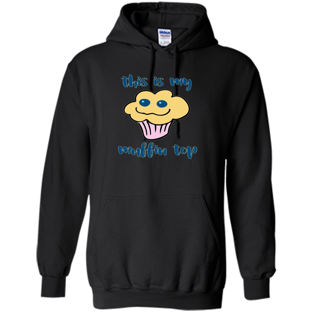 Baking T-shirt Funny This Is My Muffin Top T-Shirt Black