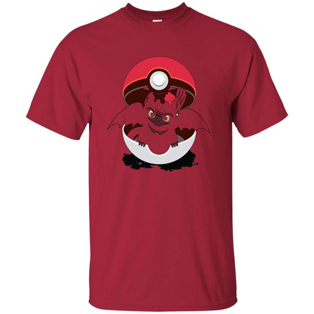 Cartoon T-shirt How To Catch Your Dragon Cardinal