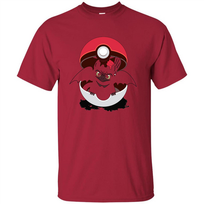 Cartoon T-shirt How To Catch Your Dragon Cardinal