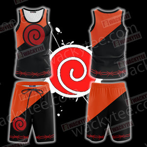 Naruto Uzumaki Clan Symbol 3D Beach Shorts